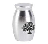 UPKOCH Urna Cineraria para Mascotas Acero Inoxidable Resistente Mediana Plata Almacenamiento De Cenizas para Conservación Recuerdo Animal