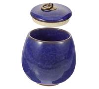 UPKOCH Urna para Mascotas Cremación De Mascotas Memorial Urnas De Cremación Urnas Pequeñas Pata Urna De Perro Urna para Cenizas De Gato Urnas para Cenizas Cerámica Blue