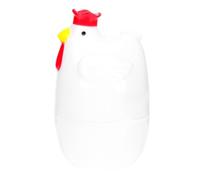 UPKOCH Vaporera de Huevos Cocción Rápida en Plástico Blanco para Microondas Forma de Pollito y Diseño Adorable para Cocina Casera