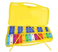 UPKOCH Xilófono De Percusión para Niños 25 Notas con Placas De Hierro De Colores, Instrumento Musical Educativo Portátil y Seguro, Juguete Didáctico para Desarrollo Musical Infantil