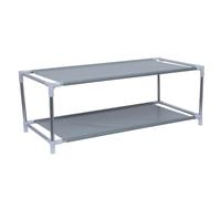 UPKOCH Zapatero Doble de Metal Práctico Estantes Amplios para Dormitorio y Residencia Universitaria Que Ahorra Espacio y Organiza Calzado Fácilmente
