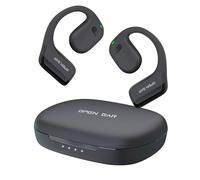 Uplayteck Auriculares Oreja Abierta, Auriculares Bluetooth 5.3 con Micrófono ENC, Calidad de Sonido 3D Estéreo y HD, 72 Horas en Espera, Auriculares con Cancelación de Ruido, IPX5 Impermeable(Negro)