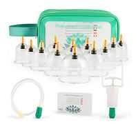 Uplife Kit de 12 ventosas fisioterapia + cable de extensión masaje anticelulítico para dolor de espalda/cuello pérdida de peso alivio muscular