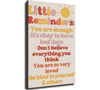 Uplifting Messages Poster Self Care Reminders and Positive Quotes for Mental Wellness Decor(Framed,08x12inch(20x30cm))