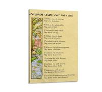 Uplifting Parenting Wall Art, Inspirational Poem on Teaching Children, Motivational Poster for Home, School & Office Decor(Unframed,08x12inch(20x30cm))