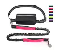 Upliftjoys Dog Leash, Upliftjoys Hands Free Dog, Dual Padded Handles Running Leashs, Removable Zipper Pouch, for Medium and Large Dogs, Design for Walking Hiking (C#2)