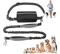 Upliftjoys Hands-Free Dog Leash,5.5 Ft Upliftjoys Dog Leash with Zipper Pouch,Retractable Hands Free Dogs Leashs with Zipper Pouch,for Dogs Walking (Gray,Single Rope)