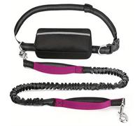 Upliftjoys Hands Free Dog Leash with Zipper Pouch, Upliftjoys Dog Leash, Dual Padded Handles Running Leashs, Retractable Dogs Leashes for Small&Large Dogs(#Purple A,1 Leash)