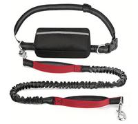 Upliftjoys Hands Free Dog Leash with Zipper Pouch, Upliftjoys Dog Leash, Dual Padded Handles Running Leashs, Retractable Dogs Leashes for Small＆Large Dogs(Red,1 Leash)