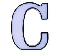 Uplory 26 English Alphabet Light, LED Alphabet Night Lamp Letter Shape Decoration Light Birthday Party Home Decor White ABS Material,for Birthday Propose Confession (C)