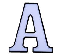 Uplory 26 English Alphabet Light, LED Alphabet Night Lamp Letter Shape Decoration Light Birthday Party Home Decor White ABS Material,for Birthday Propose Confession (A)