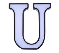 Uplory 26 English Alphabet Light, LED Alphabet Night Lamp Letter Shape Decoration Light Birthday Party Home Decor White ABS Material,for Birthday Propose Confession (U)