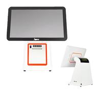 UPLTOE Caja Registradora Tpv Todo En Uno con Pantalla Táctil, para Comercios Y Restaurantes | Caja Registradora Inteligente Todo En Uno con Impresora Tpv E Inalámbrica, Windows Tpv. White