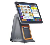 UPLTOE Caja Registradora Tpv Todo En Uno con Pantalla Táctil, para Comercios Y Restaurantes | Caja Registradora Inteligente Todo En Uno con Impresora Tpv E Inalámbrica, Windows Tpv. Black