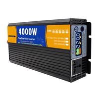 UPLTOE Inversor de Onda sinusoidal Pura de 3000w,4000w,5000w,6000w,8000w,Entrada DC 12V/24V/48V/60V/72V,Salida AC 220V, con Tomas de AC,para Camiones,viviendas y vehículos. 4000w-24v