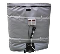 UPLTOE Manta Calefactora para Bidones IBC, Manta Calefactora para Bidones De 55 Gal/275 GAL, Banda Calefactora Ajustable,para Bidones De Aceite,Materiales Aislantes Impermeables 1000l Gray-1000L