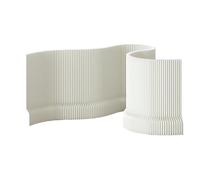 UPLTOE Separador De Papel Pared Plegable Acordeón, Separador De Pared Ligero, 120/150 Cm (47"/59") A X 18 Cm (7") An, Retráctil 1-8 M, para Alquiler Y Eventos White-H120×L500-600