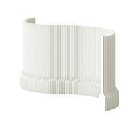 UPLTOE Separador De Papel Pared Plegable Acordeón, Separador De Pared Ligero, 120/150 Cm (47"/59") A X 18 Cm (7") An, Retráctil 1-8 M, para Alquiler Y Eventos White-H120×L300-400