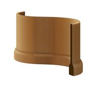 UPLTOE Separador Portátil De Papel, Separador De Ambientes Temporal Independiente, Ahorra Espacio Plegado, 120/150 Cm (47"/59") A, Cartón Kraft Resistente Al Agua, para Oficina Brown-H120×L300-400