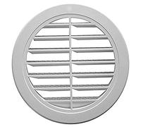 Upmann rejilla de ventilación redonda, DN 100, color blanco, 1 pieza, 66610