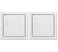 Upmann Softline 20527 - Puerta de inspección SV 300 x 300, RAL9016, cerradura cuadrada, 1 unidad (Paquete de 2)
