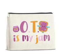 UPNEGE Bolsa de maquillaje divertida OT regalos para mujeres, bonitos regalos de terapia ocupacional, bolsa de cosméticos con cremallera, Policromático