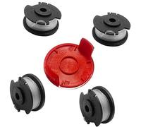 UPOICDS Carrete de Repuesto for desbrozadora para Einhell GE-CT 18/28 Li | y GE-CT 18/28 Li TC, hilo de nailon de 1,6 mm y 4,9 m (10 carretes + 2 cubiertas)