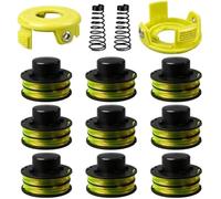 UPOICDS Línea de Carrete para cortadora de césped, para Ryobi Rac118 | RLT3525S, 1,2 Mm x 8,4 M, desbrozadora de repuesto con cubierta y resorte
