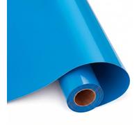 UPOMGGE Vinilo Adhesivo Azul Brillante, 30.5x400cm Rollo de Vinilo Permanente para Cricut y Silhouette Cameo, Film Autoadhesivo para para Taza, Ventana, Cerámica y Plástico