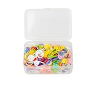 Uposao 150 marcadores de punto de plástico, colores mezclados, ganchillo, ganchillo, artesanía, aguja, clip, marcador de puntada, contador de puntadas multicolor para tejer o hacer ganchillo