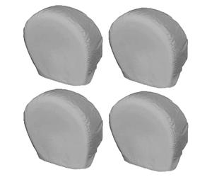 Uposao 4 fundas de neumáticos para ruedas de RV, 420D Oxford impermeables, fundas de rueda de autocaravana, protector de rueda de repuesto para remolque, cámper, camión, SUV, se adapta a neumáticos de