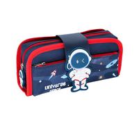 Uposao Estuche de lápices de gran capacidad de tela Oxford, estuche de lápices de dibujos animados con compartimentos, estuche multifuncional extraíble para estudiantes, niños, profesores, organizador