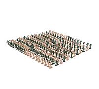 Uposao Juego de 360 figuras de juguete de soldados del ejército, modelo militar, soldados, plástico, tanques, aviones, banderas, campo de batalla, figuras de soldados, juguetes, juego de juego militar