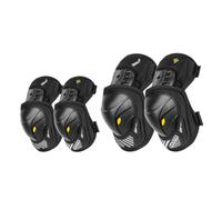 Uposao Juego de rodilleras para motocicleta y hombre, para motocross, para adultos, de espuma EVA, doble capa, antideslizante, cierre de velcro, resistente, equipo de protección para ciclismo