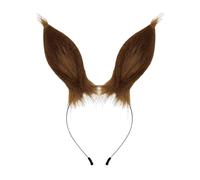 Uposao Kawaii Conejo Zorro Orejas Diadema Horquilla Conejo Cosplay Felpa Diadema Orejas de Conejo Diadema para Halloween Acción de Gracias Fiesta Cosplay