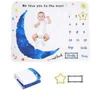 Uposao manta de bebé sin bebé, manta de ducha de crecimiento regalo personalizado para recién nacido hito mensual Seguir foto suave alfombra mes