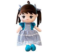 Uposao Muñeca de peluche de 40 cm, muñeco de peluche de hada con ropa y pelo, lindo cuento de hadas, muñeca de princesa, bebé niña, juguete de decoración de dibujos animados, regalo para niños, azul