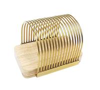 Uposao - Rebanadora de pan de acero inoxidable manual, cortador de pan compacto, incluso espesor, tabla de cortar pan manual para pan hecho en casa, pasteles, bagels