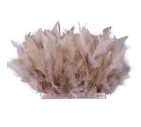 Uposao Ribete de Plumas de Pavo de 2 m de Marabú - Falda de Vestido, Accesorio de Decoración para Hogar, Bricolaje, Disfraces, Manualidades, Costura