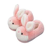 Uposao Señoras Y Hombres Zapatillas, Ganado Conejo Animal Esponjoso Zapatos Lindo Dibujos Animados Zapatillas De Interior Antideslizante Para Mujeres Hombres Zapatos De Felpa Cálidos Invierno