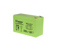 U-Power Batería AGM 12V 7.2Ah - Sellada Recargable Plomo-Ácido VRLA - para Alarmas, SAI/UPS, Seguridad, Juguetes Eléctricos y Más - Terminal Faston F1 (4.8 mm)