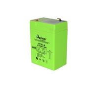 U-Power Batería AGM 6V 4.5Ah - Sellada Recargable Plomo-Ácido VRLA - para Alarmas, SAI/UPS, Seguridad, Juguetes Eléctricos y Más - Terminal Faston F1 (4.8 mm)