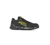 Upower Calzado Frank ESD S1p SRC contra incendios y seguridad para hombre, negro y amarillo