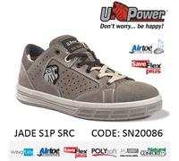 Upower Zapato De Seguridad S1P SRC Bajo De Piel Ante JADE U-POWER