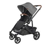 UPPAbaby Cruz V2 - Cochecito con todas las funciones con capacidad de sistema de viaje/asiento para niños, barra de parachoques, protector contra insectos, protector de lluvia incluido/Greyson