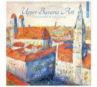Upper Bavaria Art - Painted pictures from the south of Germany (Wall Calendar 2026 12" x 24" / 30 x 60 cm (abierto) CALVENDO 12 Month Wall Calendar