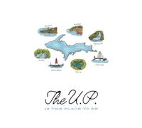 Upper Peninsula 6x9 Matte Cover Notebook: 120 lined pages, U.P. Michigan journal for school, work, office, gifts