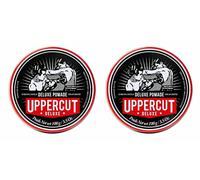 Uppercut Deluxe, Pomada Deluxe, Pomada Profesional a Base de Agua para Crear Looks Clásicos y Atemporales, Fijación Fuerte y Brillo Elevado, Producto para el Cabello de Hombre 2 x 100g