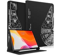 Uppuppy Funda para Apple iPad Pro de 12.9 pulgadas, funda para iPad de 12.9 pulgadas, bonita funda para lápices para mujeres, niñas, niños y hombres, funda negra para iPad Pro de 12.9 pulgadas, 6ª/5ª/4ª/3ª generación 2022/2021/2020/2018