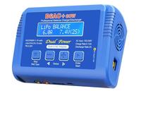 UPQQBZFZD B6AC+ Battery Charger 15V 6A Built-in Adapter Li-Ion Ni-CD Digital RC Balance Charger Charger Discharger(B6AC Blue,AU Plug)